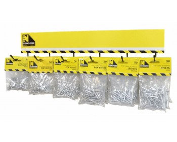 Rack of Aluminium Pop Rivets